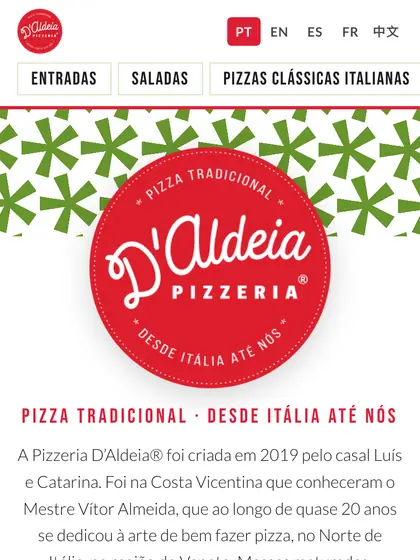 Menu digital de Pizzeria D’Aldeia