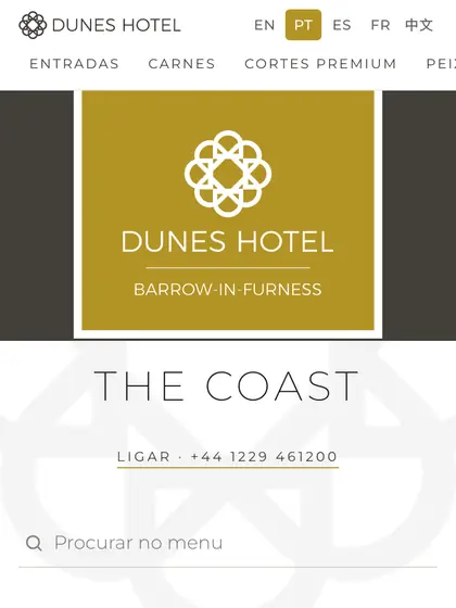 Menu digital de The Coast
