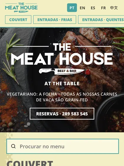 Menu digital de The Meat House